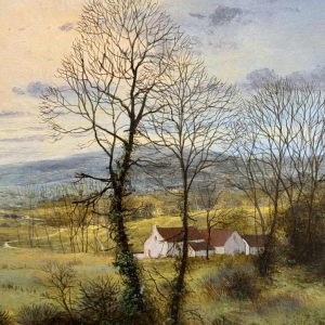 Olivier De Nato “Venenvlakte” schilderij olieverf op paneel