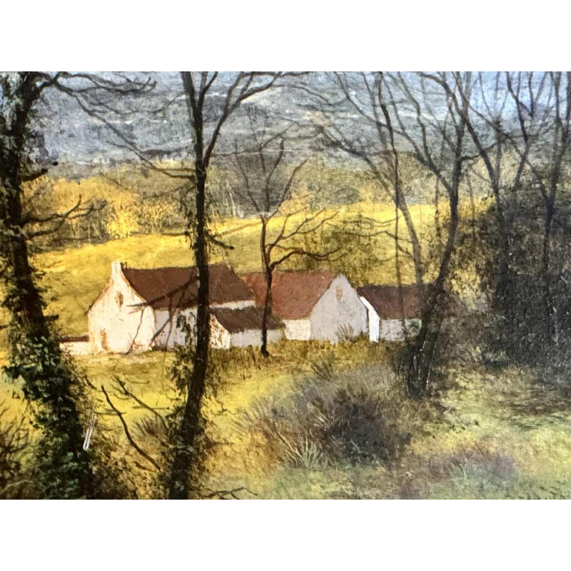 Olivier De Nato ‘Plaine des Fagnes’ painting oil on panel