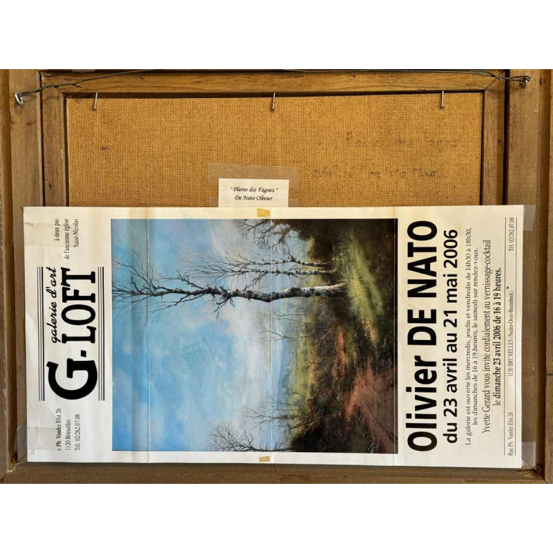 Olivier De Nato “Venenvlakte” schilderij olieverf op paneel