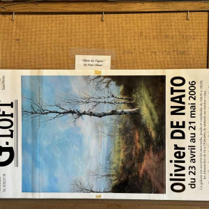 Olivier De Nato « Plaine des Fagnes » peinture huile sur panneau