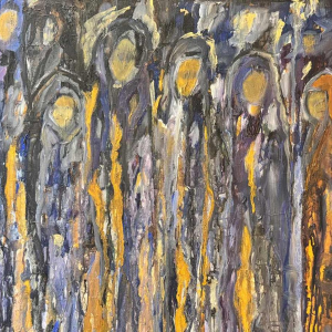 Jacqueline NOVIS « La flambée » peinture huile sur toile