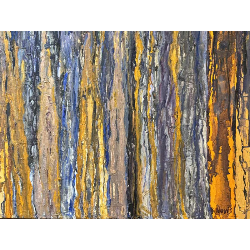 Paul NOVIS "La flambée" oil on canvas