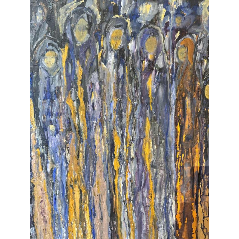 Jacqueline NOVIS « La flambée » peinture huile sur toile