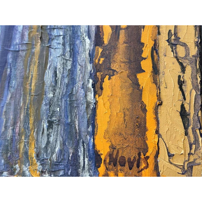 Jacqueline NOVIS « La flambée » peinture huile sur toile