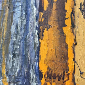 Paul NOVIS "La flambée" oil on canvas