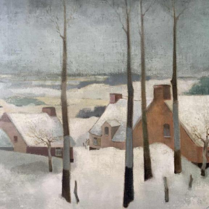 Marcel MARLIER (1929-1999): « Quiétude hivernale (winter tranquillity)  »