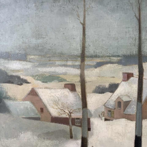 Marcel MARLIER (1929-1999): « Quiétude hivernale (winter tranquillity)  »