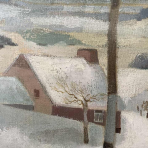 Marcel MARLIER (1929-1999): « Quiétude hivernale (winter tranquillity)  »