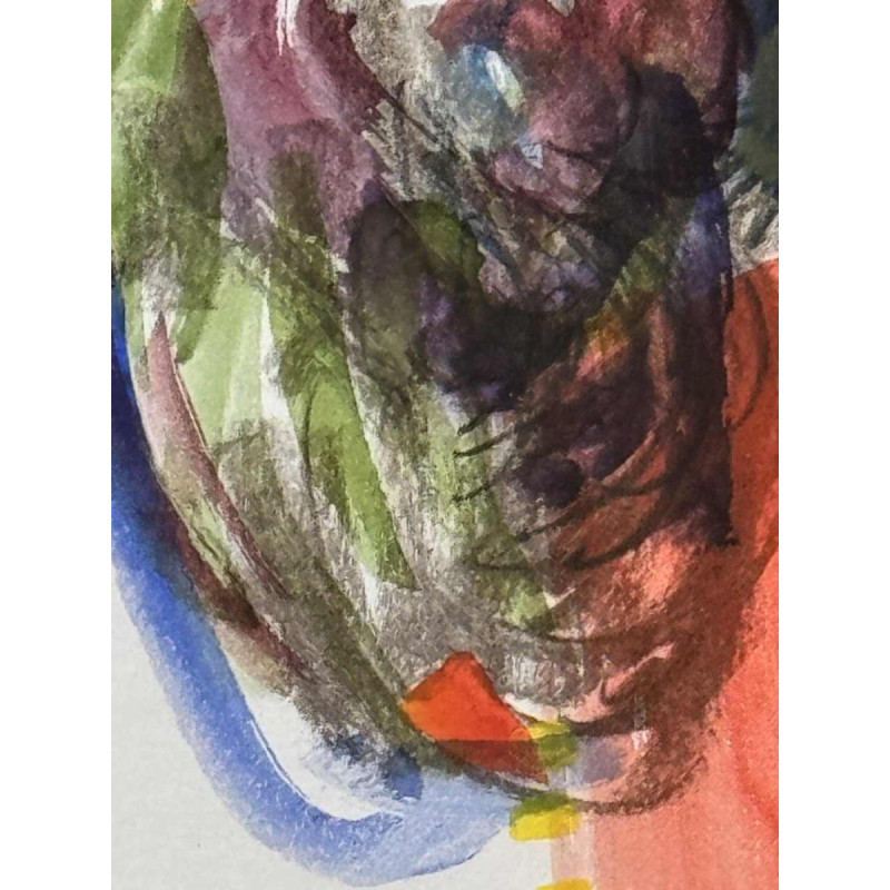 Louis-Marie LONDOT « Abstraction » watercolour on paper, 1997
