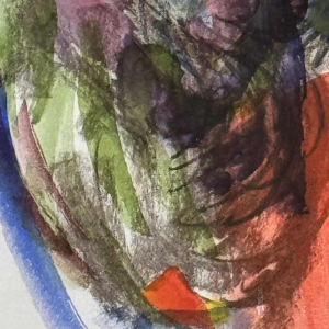 Louis-Marie LONDOT « Abstraction » watercolour on paper, 1997