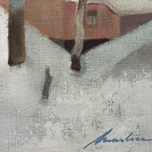 Marcel MARLIER (1929-1999): « Quiétude hivernale (winter tranquillity)  »