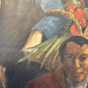 Christian HOCQUET "Au marché" huile sur toile