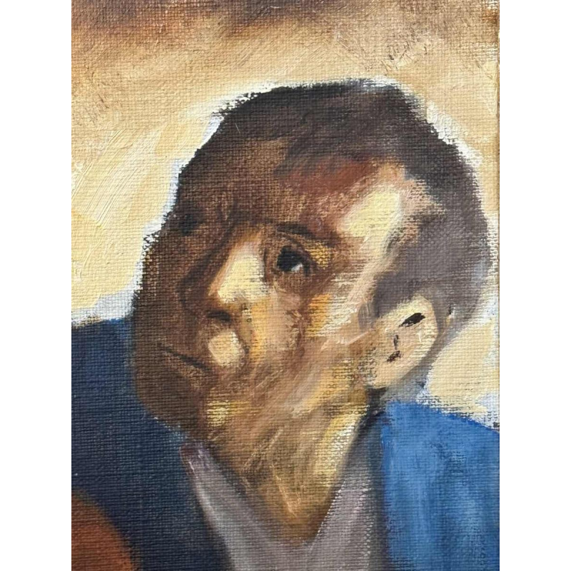 Christian HOCQUET "Op de markt" olie op doek