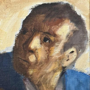 Christian HOCQUET "Op de markt" olie op doek