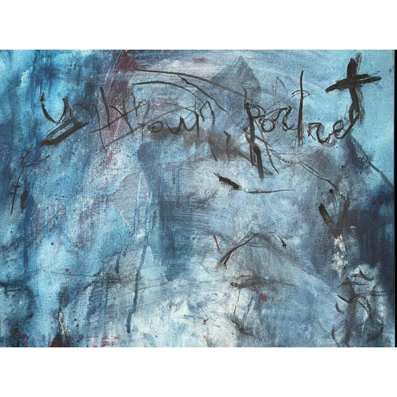 Pierre DEVREUX (1955-): « Coup volontaire » 1992 peinture