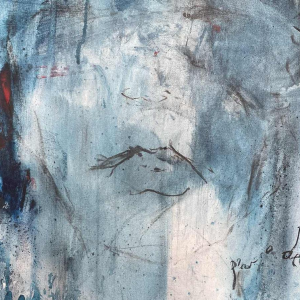 Pierre DEVREUX (1955-): « Coup volontaire » 1992 schilderij