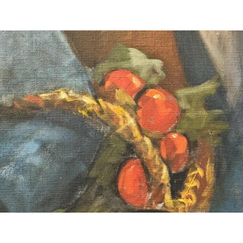 Christian HOCQUET "Au marché" huile sur toile