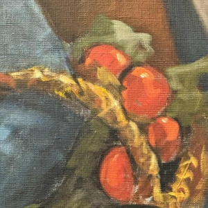 Christian HOCQUET "Au marché" huile sur toile