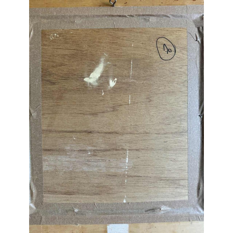 Marcel HOCQ (1933-2021): «Het echtpaar » schilderij olie op paneel