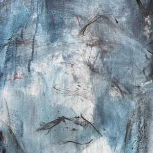 Pierre DEVREUX (1955-): « Coup volontaire » 1992 peinture