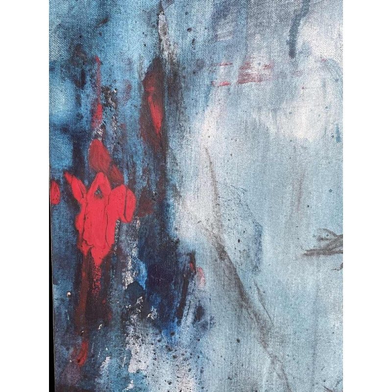 Pierre DEVREUX (1955-): « Coup volontaire » 1992 schilderij