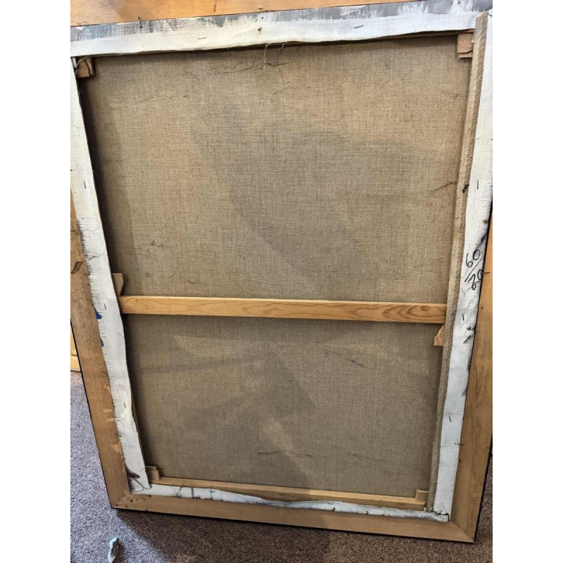 Christian HOCQUET "At the market" oil on canvas