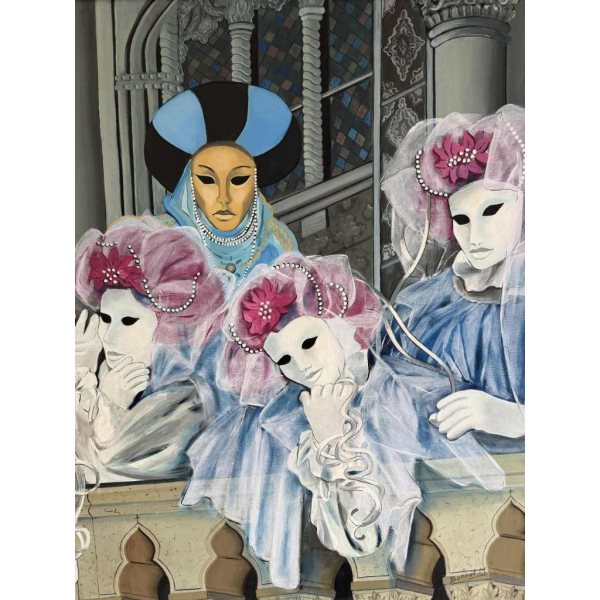 Marguerite BONNET Maskers van Venetië Carnaval 1992