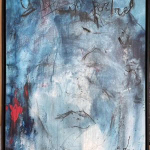 Pierre DEVREUX (1955-): « Coup volontaire » 1992 schilderij