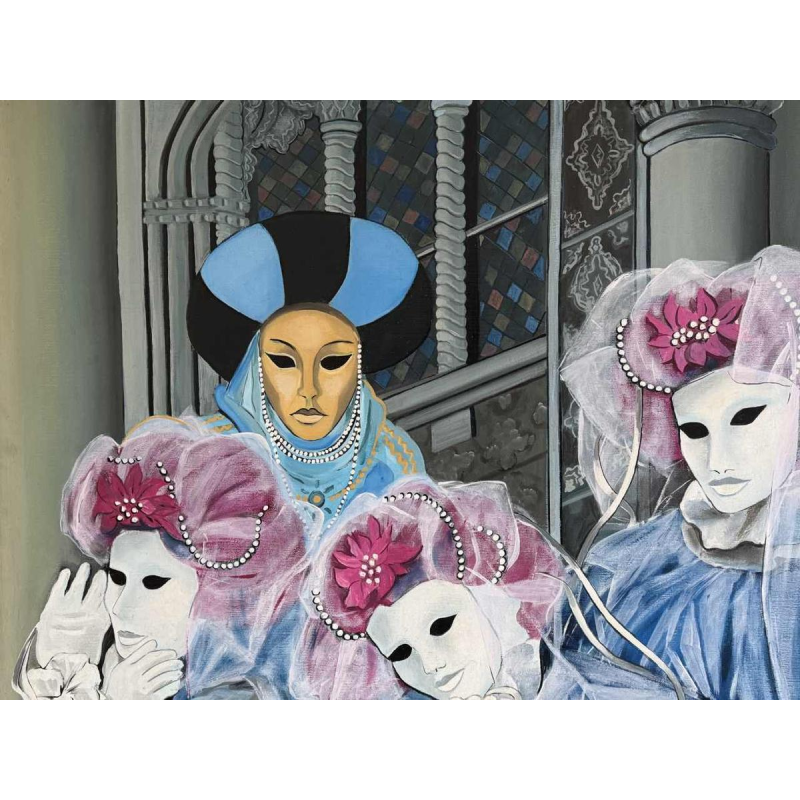 Marguerite BONNET Masks of Venice Carnival 1992