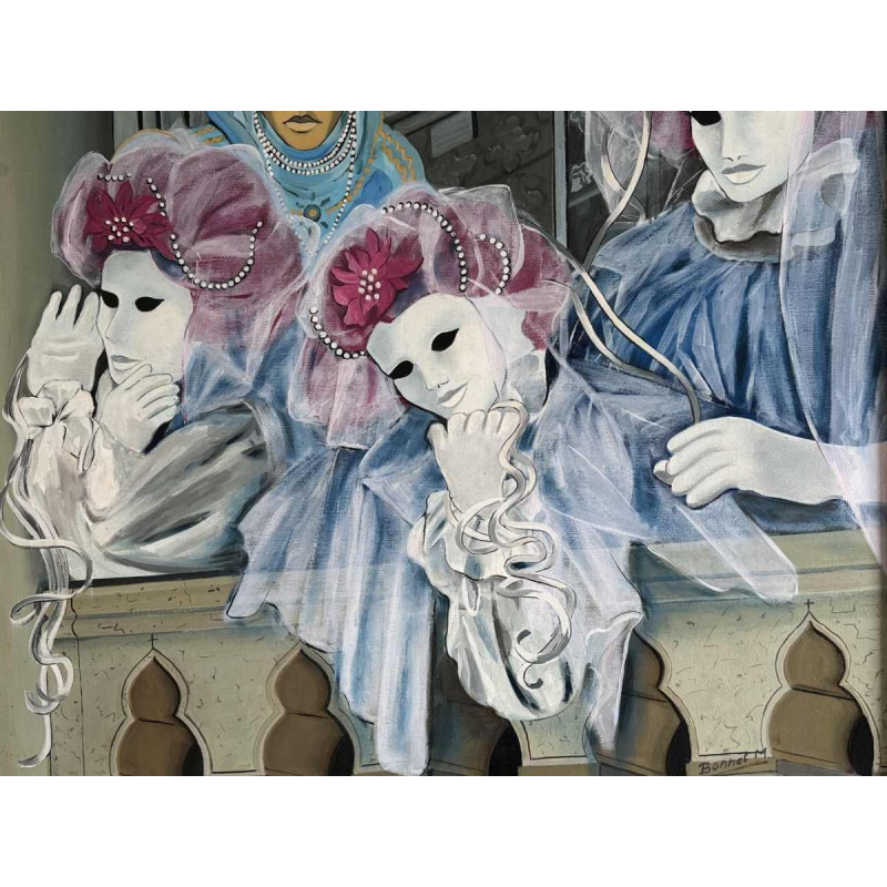 Marguerite BONNET Masks of Venice Carnival 1992