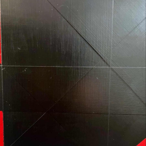 Charles BEZIE, acrylverf op doek, abstracte compositie in rood en zwart