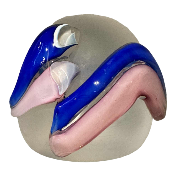 Louis LELOUP (1929-): crystal paperweight