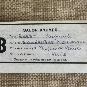 Marguerite BONNET Maskers van Venetië Carnaval 1992