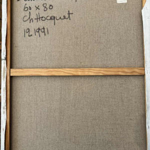 Christian HOCQUET (1935-2014): "Dancer and scores" painting