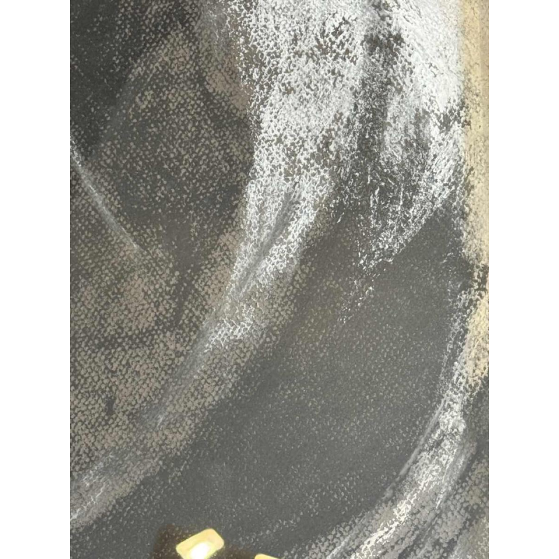 Odette COLLON « peinzende jonge vrouw » pastel op papier, 1991