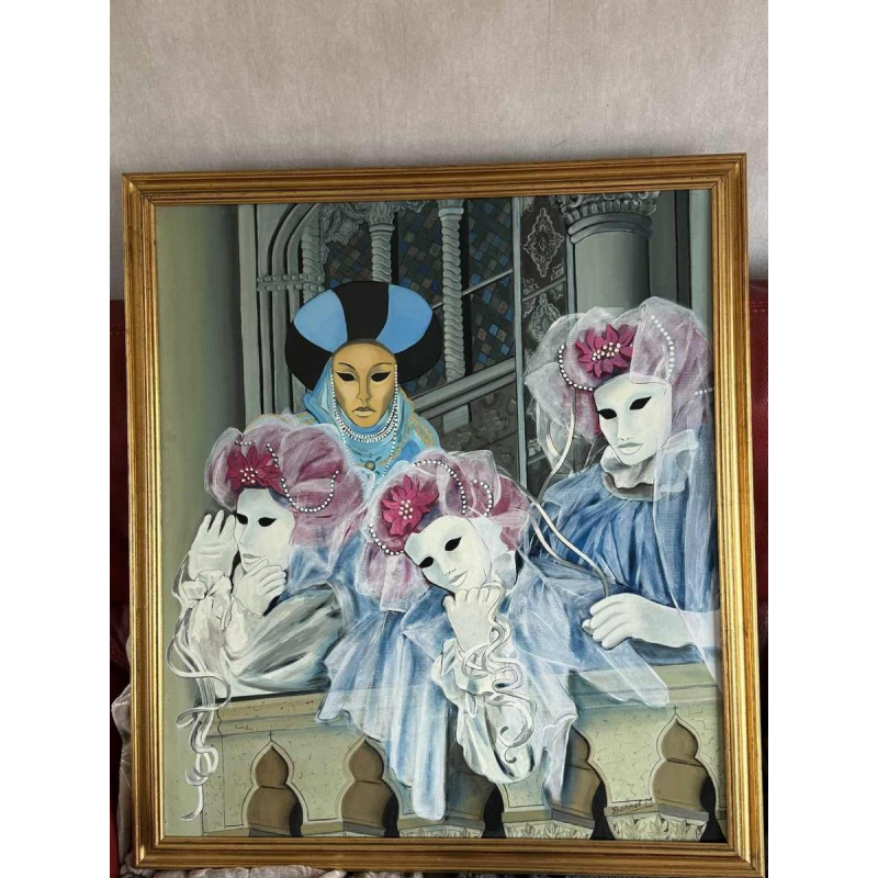 Marguerite BONNET Masks of Venice Carnival 1992
