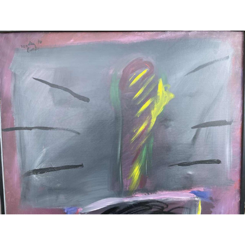 Herman Van den Broecke (Ghent 1942-) abstraction 1990 hst 113x83 cm