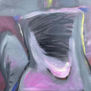 Herman Van den Broecke (Ghent 1942-) abstraction 1990 hst 113x83 cm