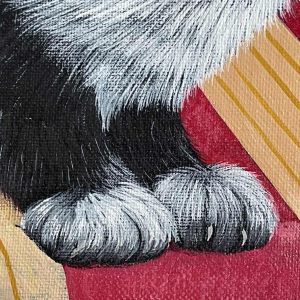 Thérèse COUSTRY (1950-) : « Liggende kat »