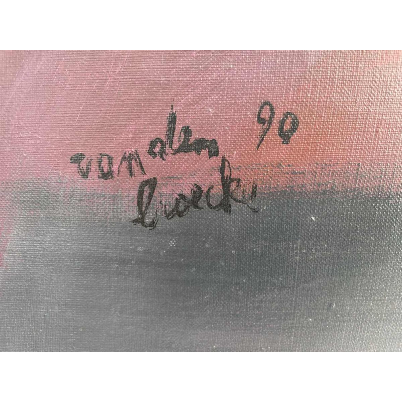 Herman Van den Broecke (Gand 1942-) abstraction 1990 hst 113x83 cm