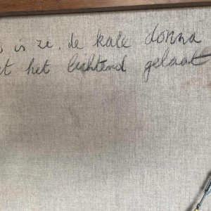 Herman Van den Broecke (Gand 1942-) abstraction 1990 hst 113x83 cm