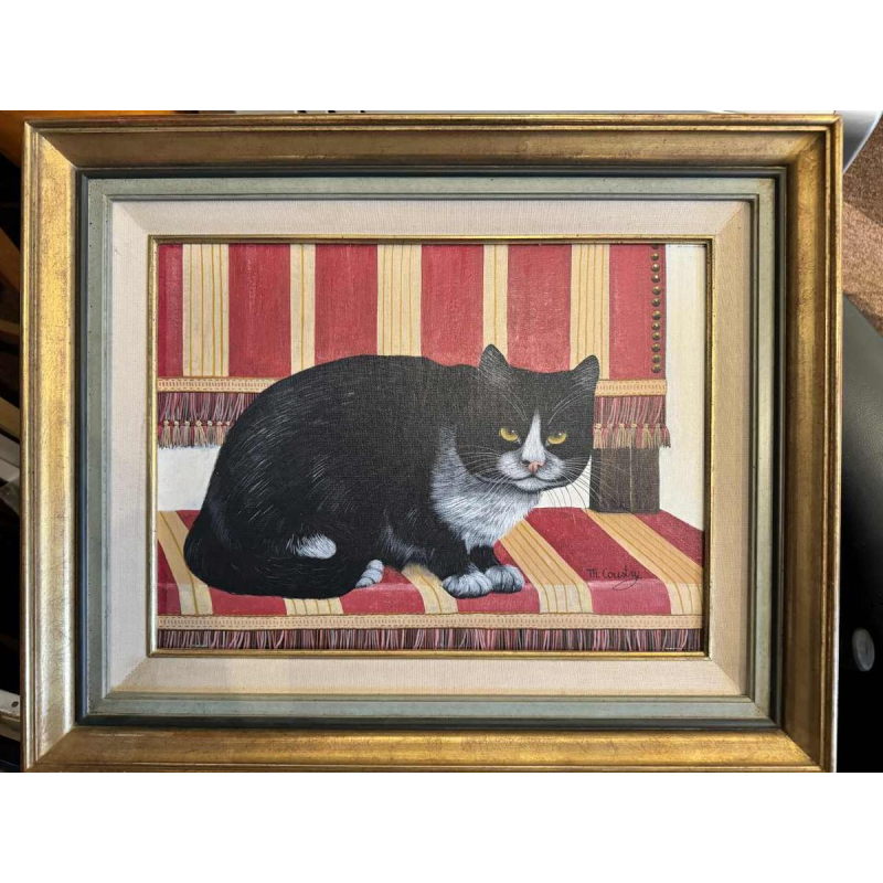 Thérèse COUSTRY (1950-) : « Liggende kat »