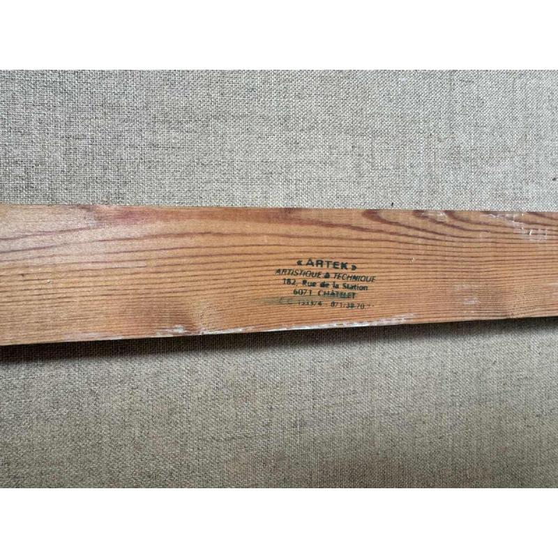 Michel MERCIE « La rue », huile sur toile, peinture