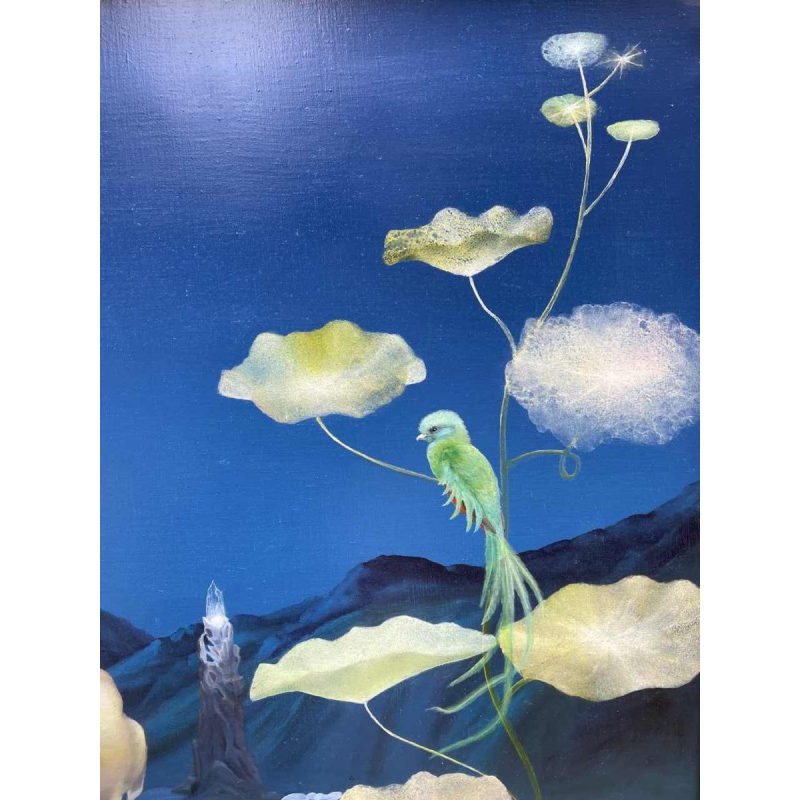 Belgian surrealist school dated 1989-90 hst 80x120 cm