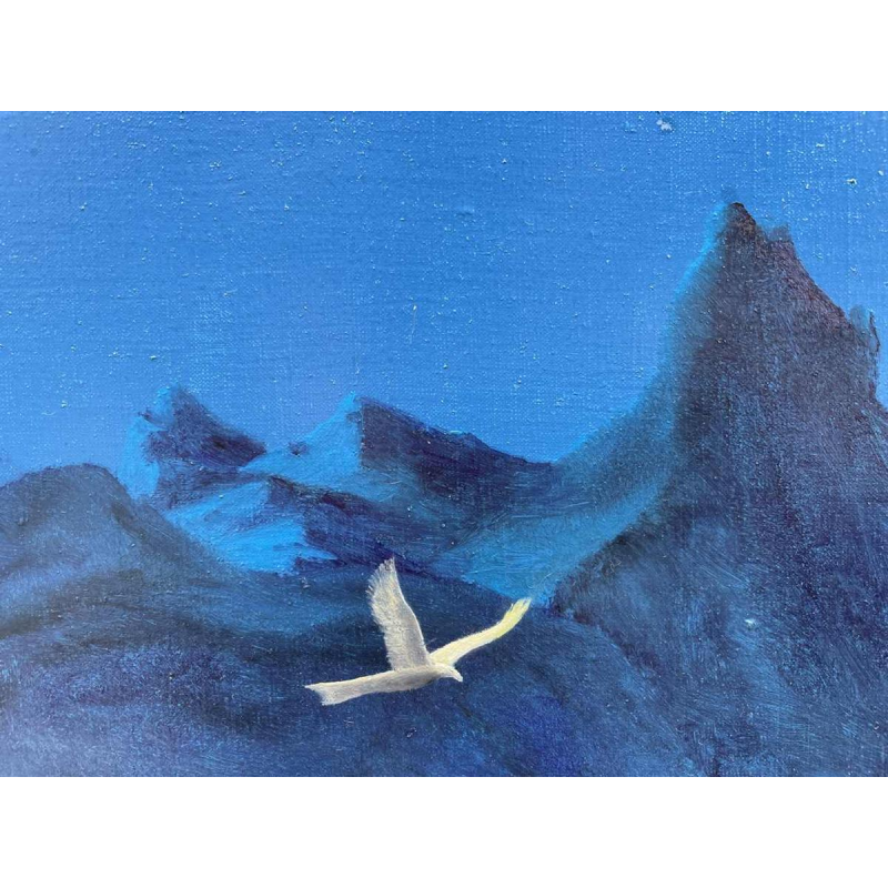 Belgische surrealistische school gedateerd 1989-90 hst 80x120 cm