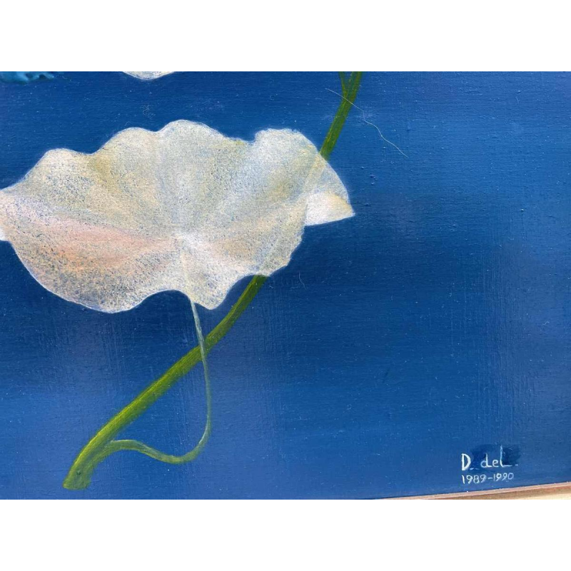 Belgische surrealistische school gedateerd 1989-90 hst 80x120 cm