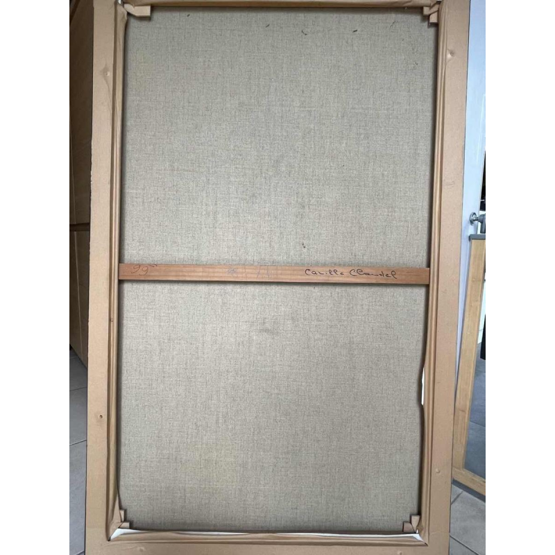 Christian HOCQUET (1935-2014) : « Camille Claudel » hst 99x73 cm