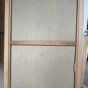 Christian HOCQUET (1935-2014) : « Camille Claudel » hst 99x73 cm