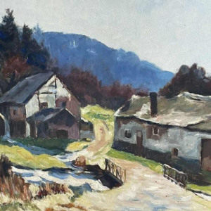 Dr Pierre DELCOURT (1914-): De watermolen van Molhan (Ardennen).