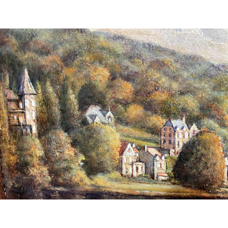 Olivier-Henri BOSERET (1924-2005) «  Bord de Meuse »